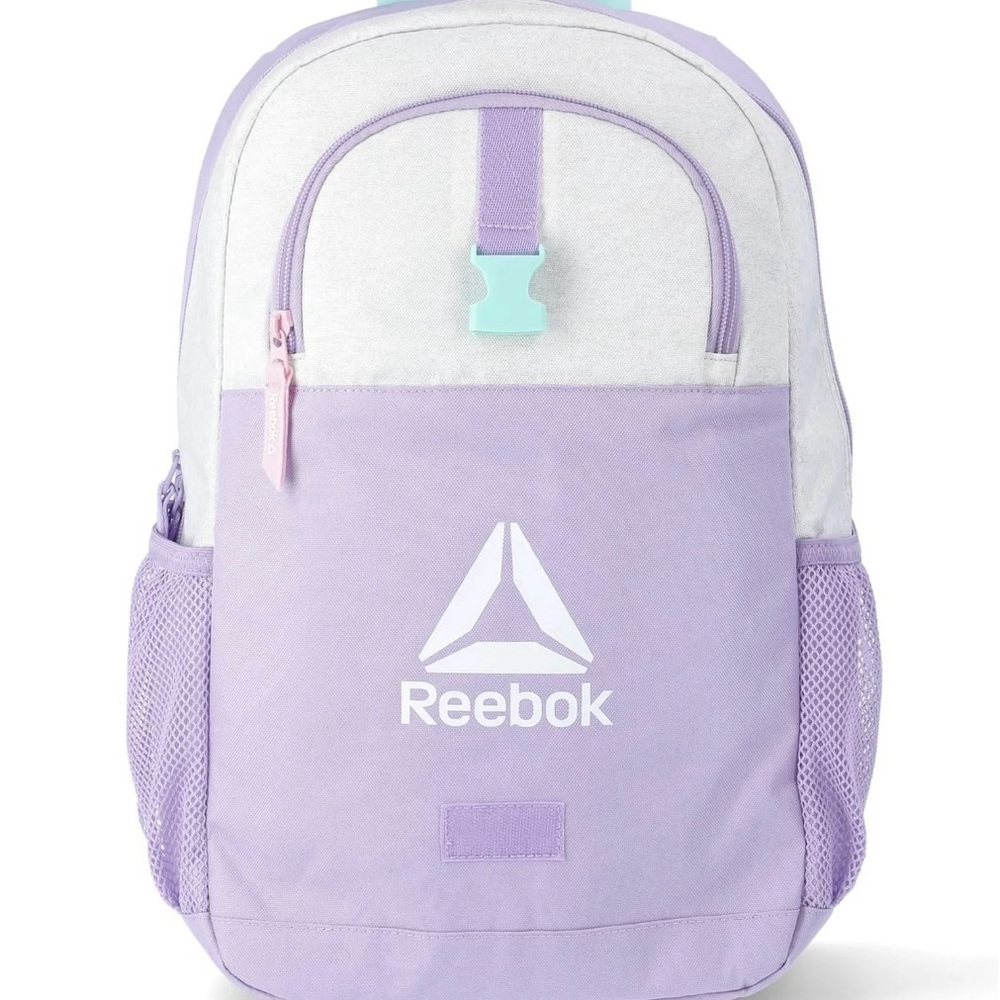 Backpack Reebok Girls School Backpack Set-17” Bag With Lunch Box, Lavender W